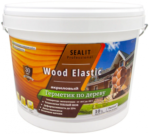 Приобрести ГЕРМЕТИК - Sealit Wood Elastic для работы с деревянными материалами 5 л в Калуге, Калужская область